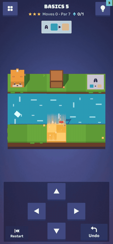 A crate on the pad: the river becomes a bridge